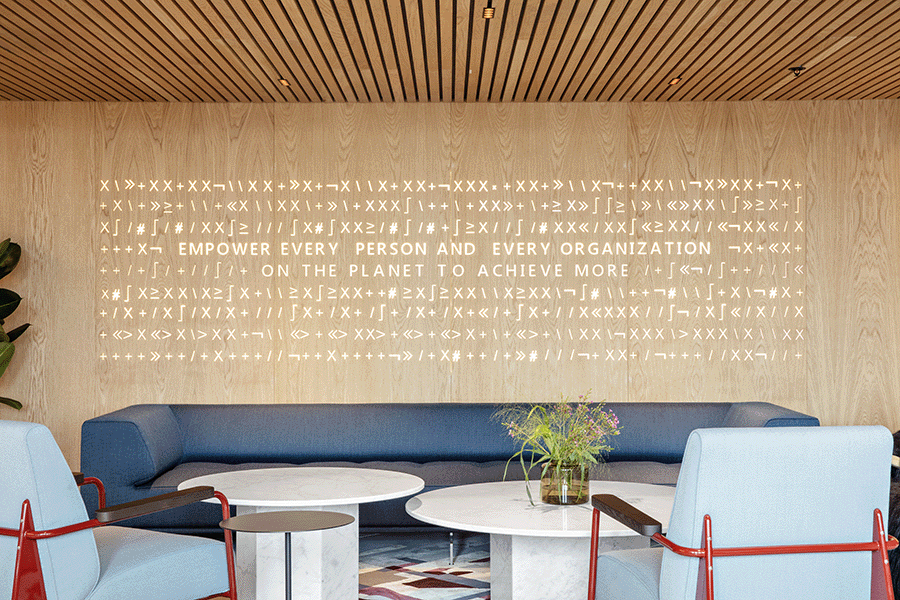 Picture of lounge area at a project